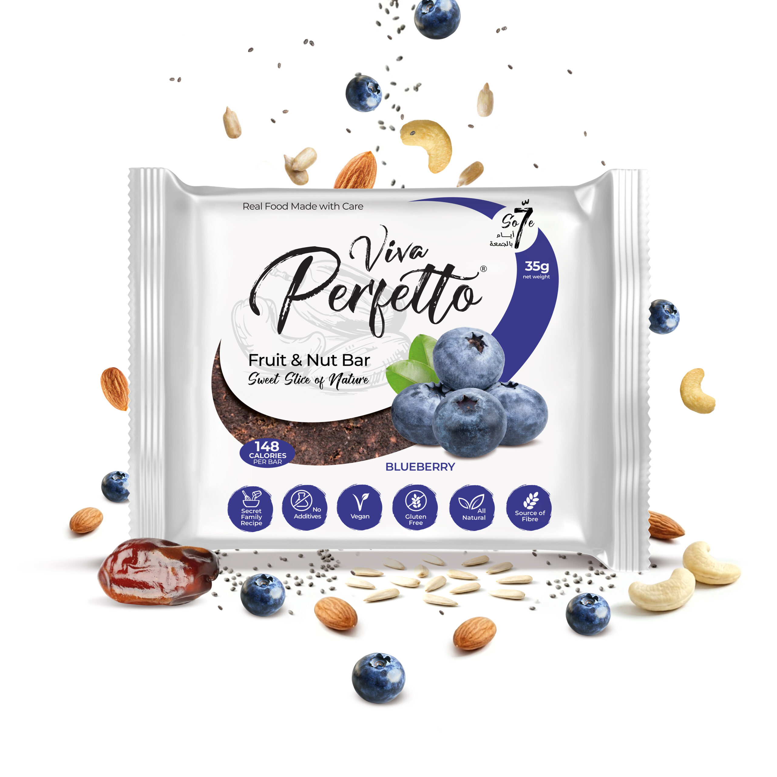 FNB blueburry-LB Blueberry Fruit & Nut Bar - Image 1
