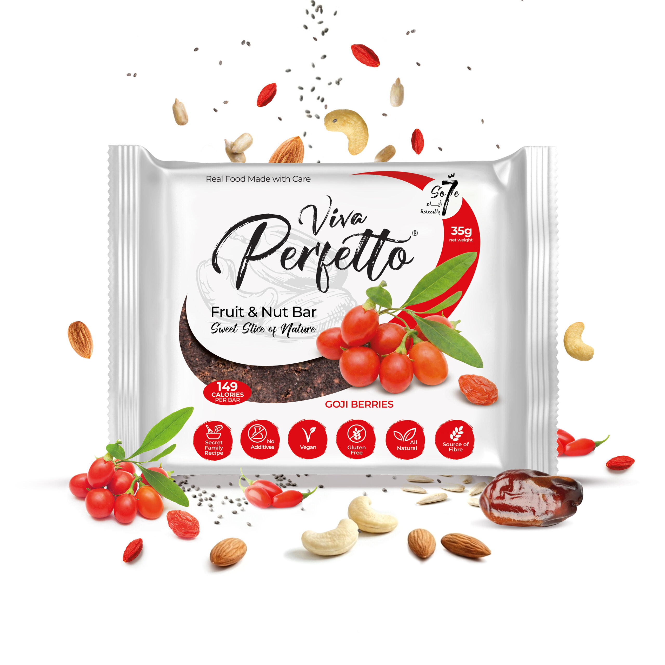 FNB goji-LB Goji Berries Fruit & Nut Bar - Image 1