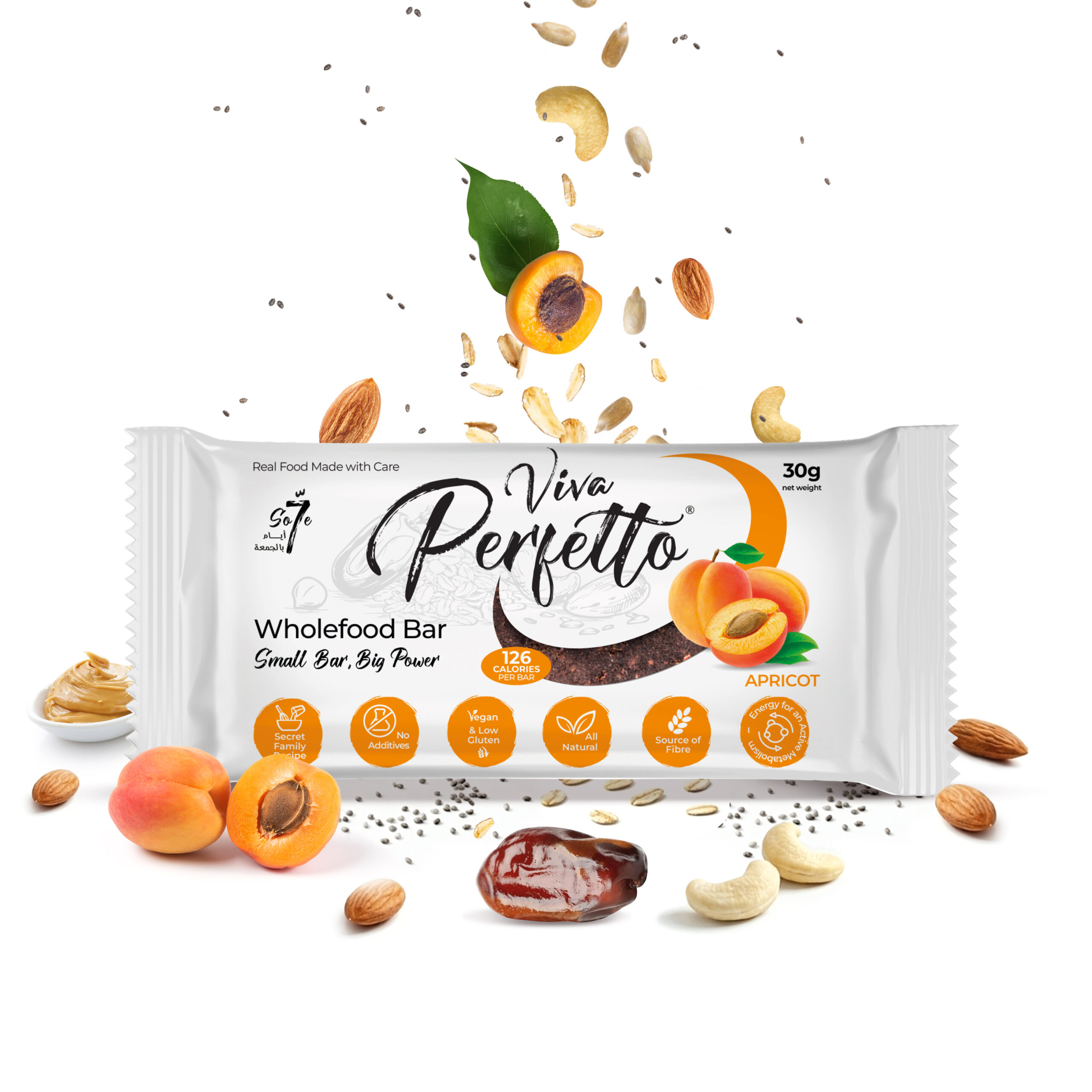 WB apricot-LB Apricot Wholefood Bar - Image 1